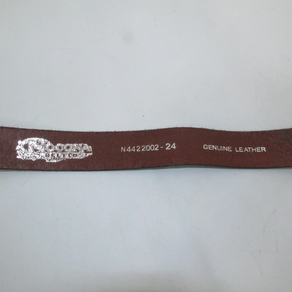 Nocona Genu Leather Belt and Bullrider Buckle Boys 24 Inches Bull Riders Cowboys